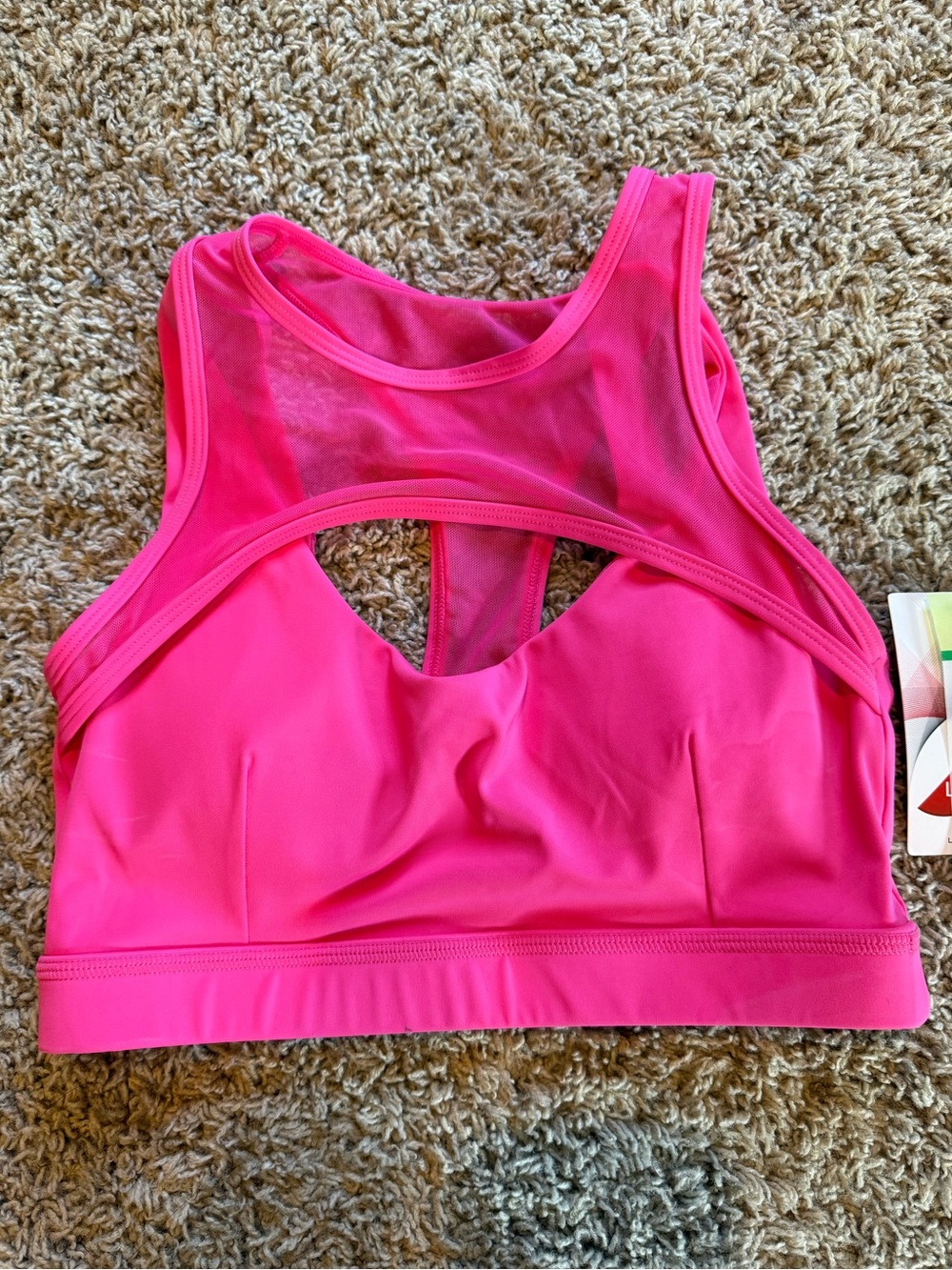 Mono B mesh hybrid racerback bra